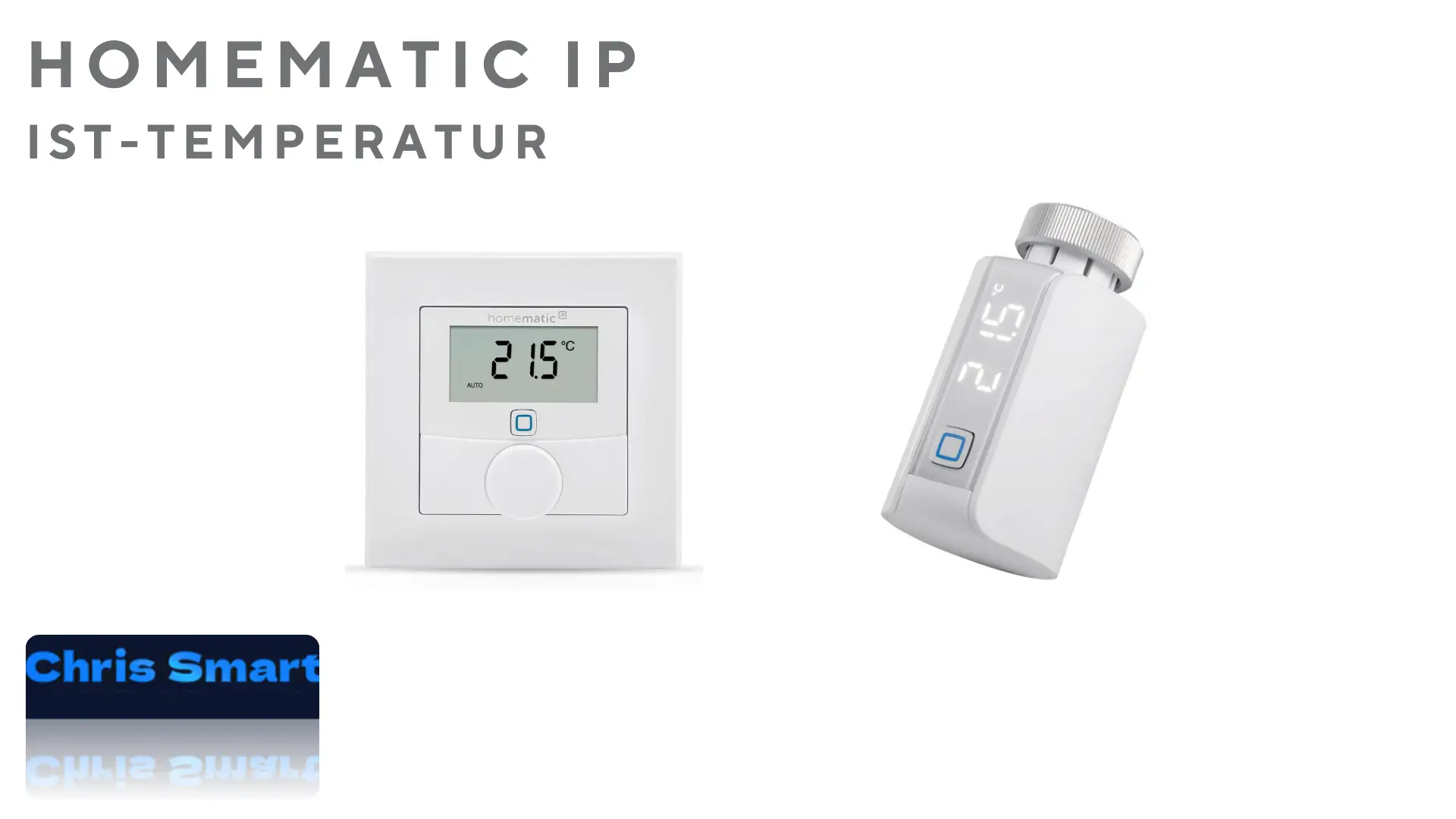 Homematic IP Thermostat und Wandthermometer mit IST-Temperatur