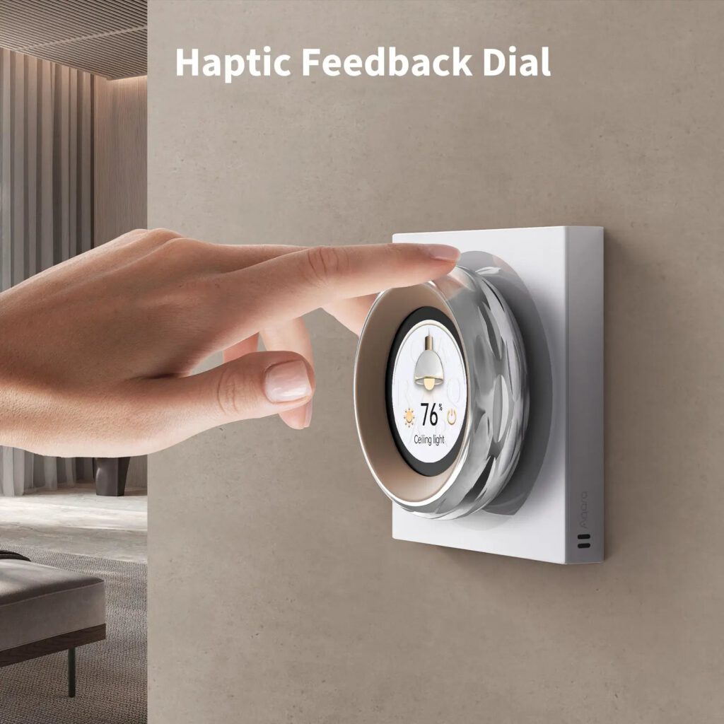 Vielseitige Steuerung und haptisches Feedback des Aqara Touchscreen-Wahlschalters