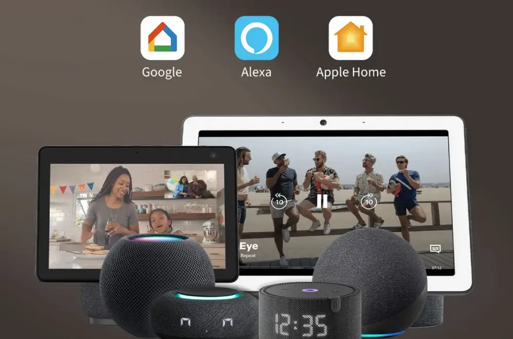 Aqara Touchscreen-Wahlschalter ist kompatibel mit Apple HomeKit, Amazon Alexa, Google Home und Home Assistant.
