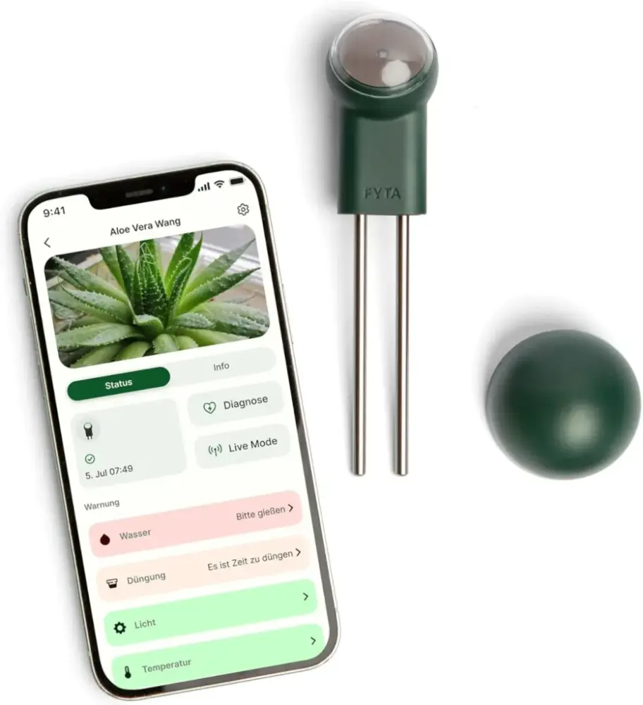 Rolle des WiFi-Hubs: Pflanzen auch aus der Ferne im Blick