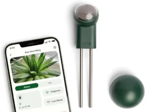 FYTA Beam Smarter Pflanzensensor + WiFi-Hub Misst Wasser, Temperatur, Licht, Düngebedarf - Feuchtigkeitsmessgerät, Bodenfeuchtesensor, Temperatursensor