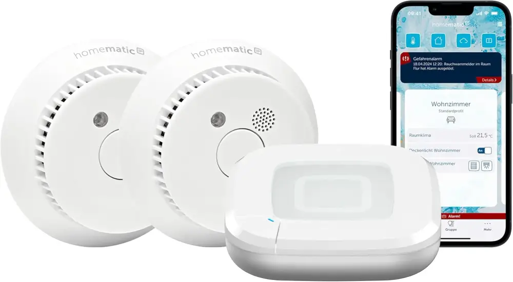 Homematic IP Access Point 2 + 2X Rauchwarnmelder mit Q-Label