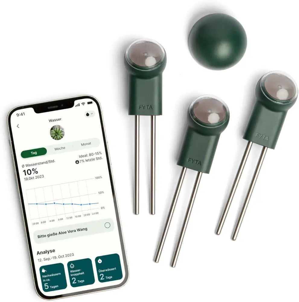 FYTA Beam Smarter Pflanzensensor - 3 Stück + WiFi Hub