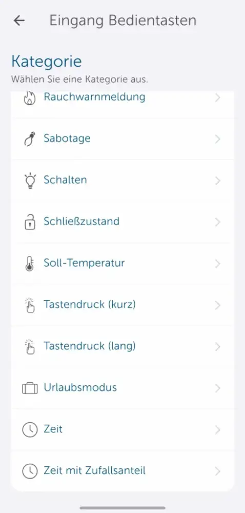 Erweiterte Automatisierungsmöglichkeiten in der Homematic IP App Kategorie