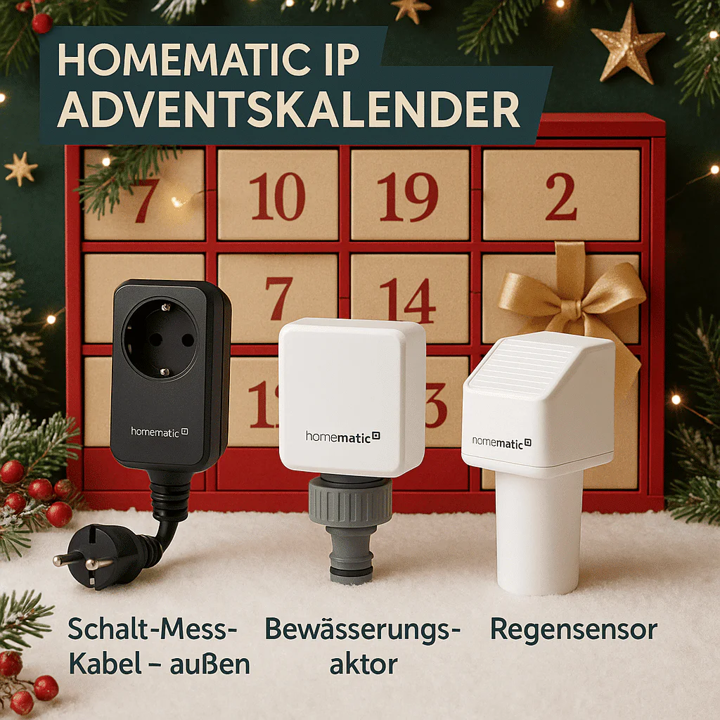 Homematic IP Advent Calendar: Smart outdoor set worth approx. €300