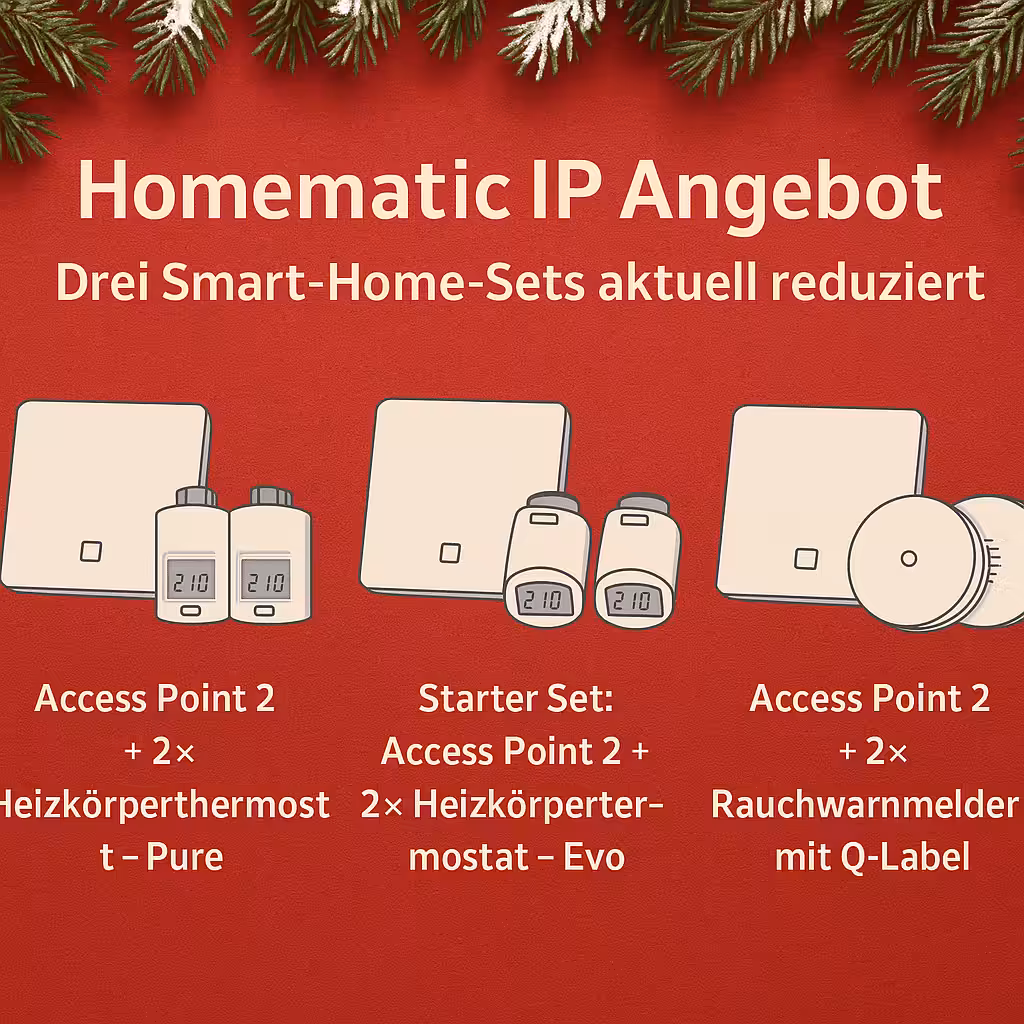 Offre Homematic IP limitée dans le temps : Trois sets Smart Home actuellement en réduction