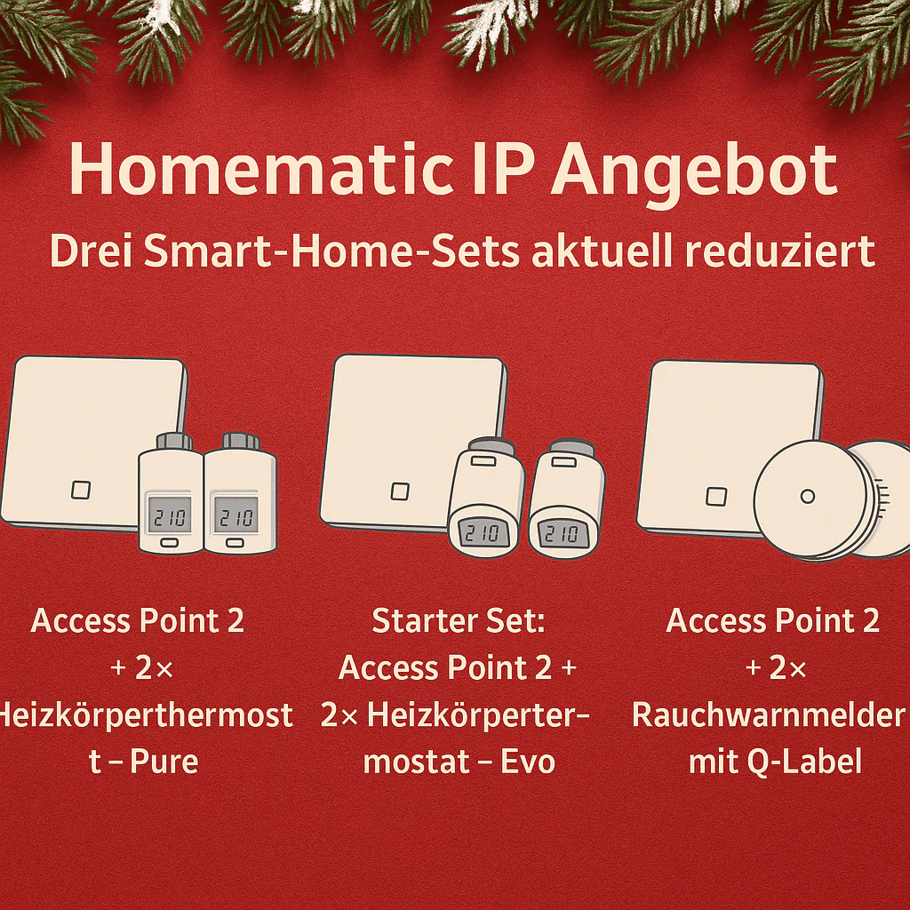 Homematic IP offer, limited time only: Three Smart Home Sets currently reduced