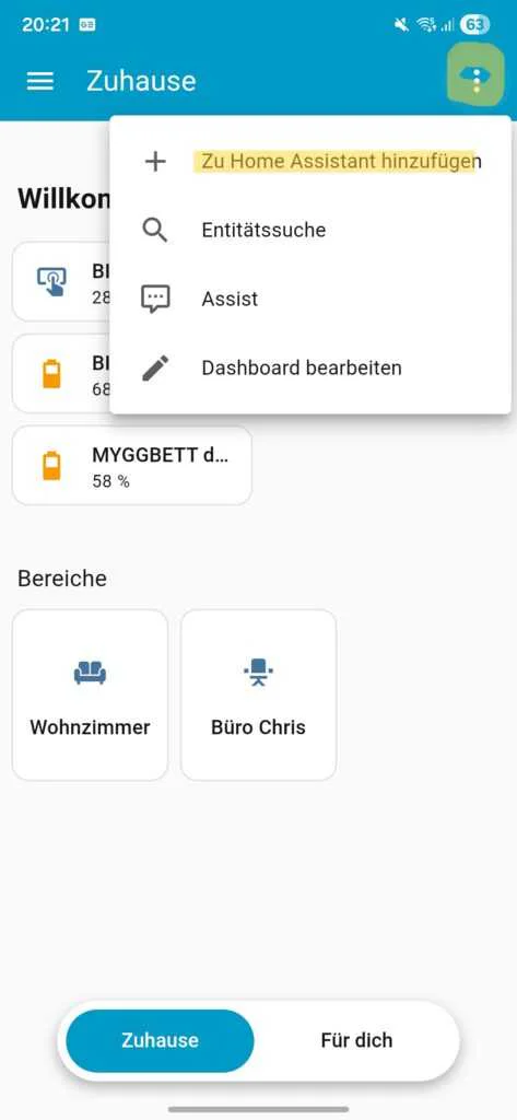 Einrichtung MYGGBETT in Home Assistant 1