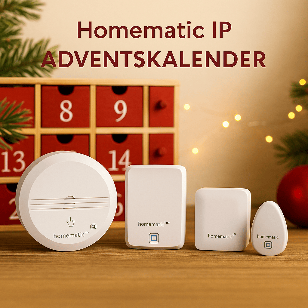 Homematic IP Adventskalender 09.12 Smartes Sensoren-Set für maximale Sicherheit im Smart Home