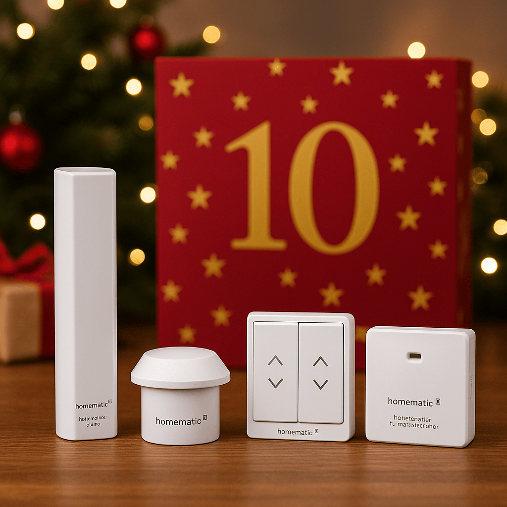 Homematic IP Adventskalender 10.12 Intelligentes Beschattungsset zu gewinnen