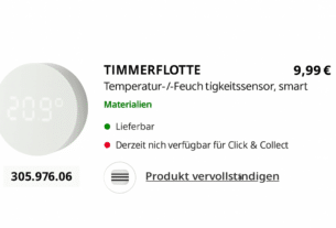 IKEA Timmerflotte Neuer Sensor ab sofort verfügbar