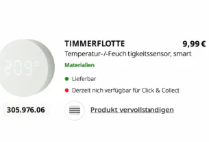 IKEA Timmerflotte Nuovo sensore ora disponibile