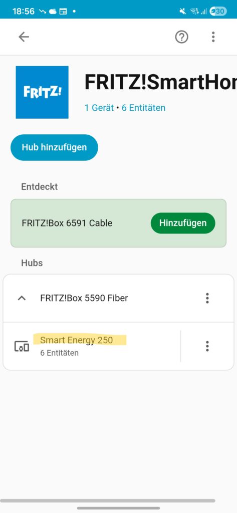 Home Assistant FRITZ!Smart Energy 250 3