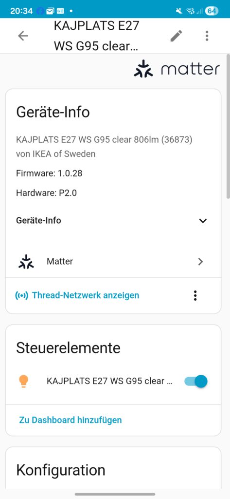 KAJPLATS LED-Leuchtmittel E27 in Home Assistant 1
