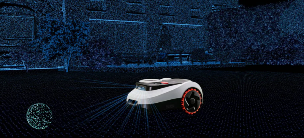 Navimow i2 LiDAR Präzision durch LiDAR und Vision