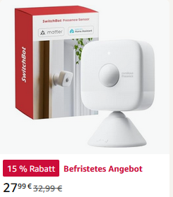 SwitchBot Smart mmWave Radar Bewegungssensor