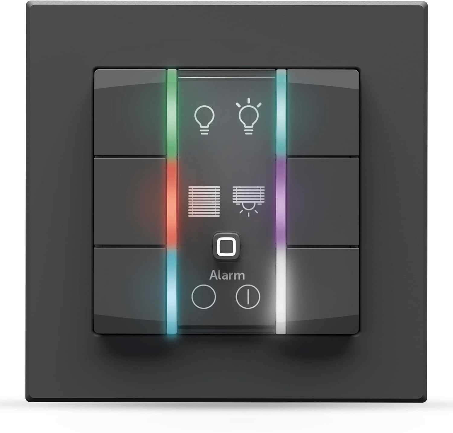 Homematic IP Smart Home Wandtaster – 6-Fach, 230V, anthrazit