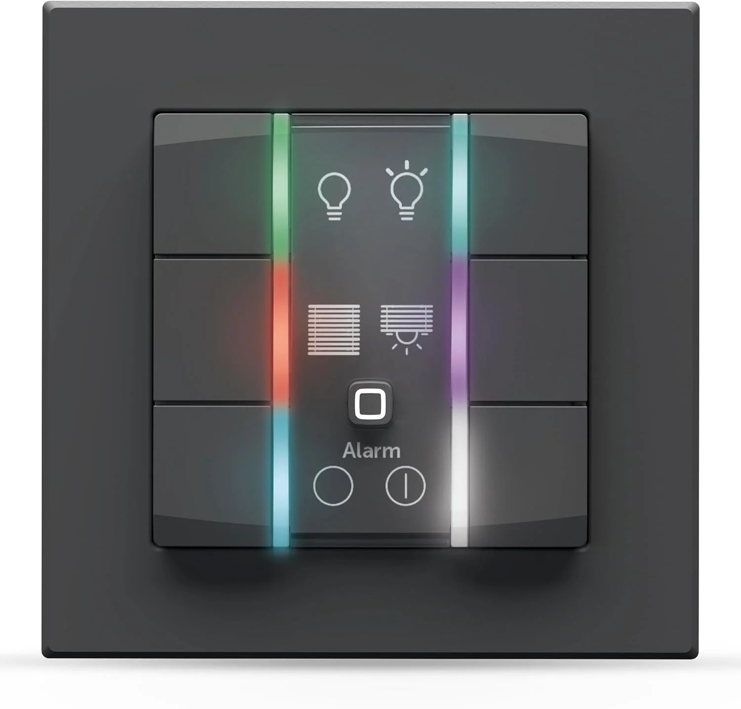Homematic IP Smart Home Wandtaster – 6-Fach, 230V, anthrazit