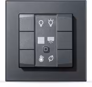 Homematic IP Smart Home Wandtaster – 6-fach, anthrazit