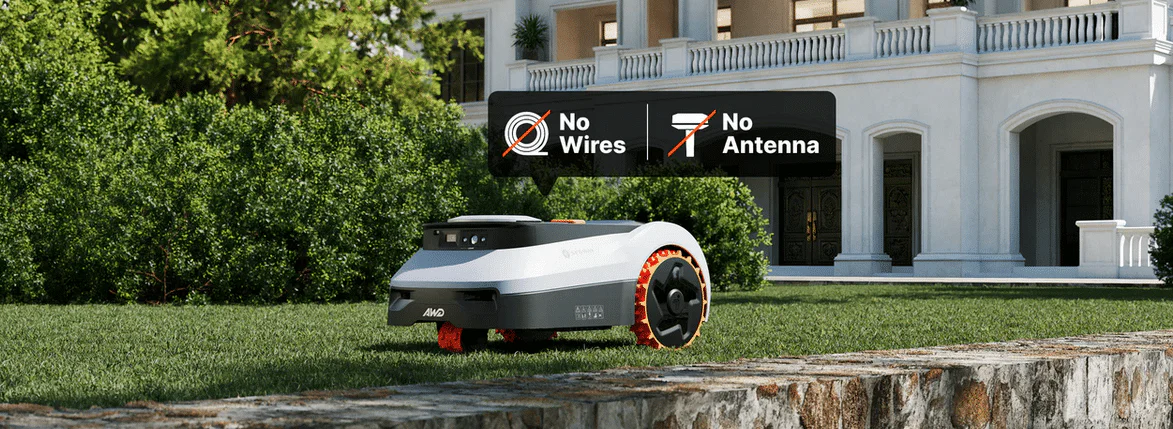 Navimow i2 LiDAR Pro requires no cables or antenna