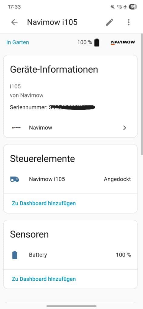 Navimow Home Assistant 4