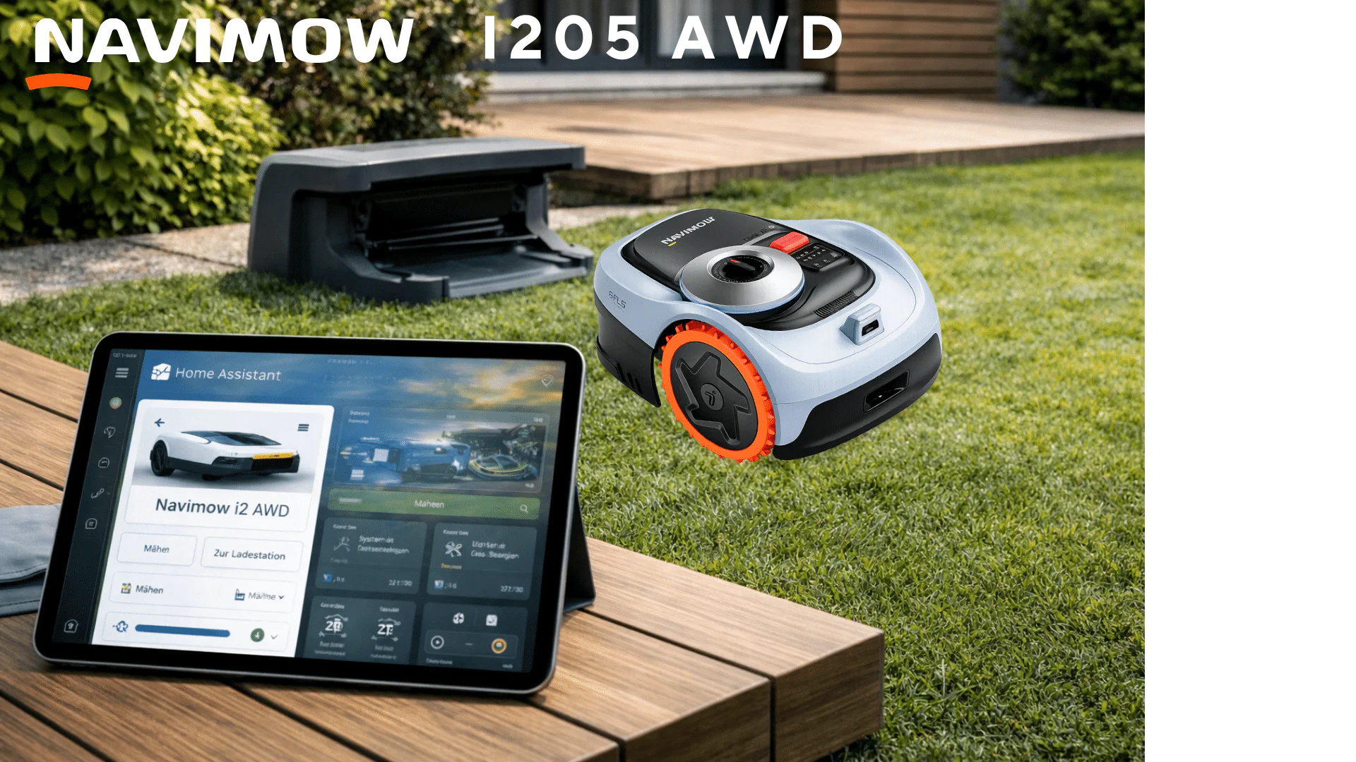 La Navimow i205 AWD : Tondeuse à gazon robotisée à quatre roues motrices pour jardins exigeants