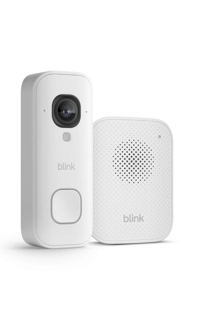 Sonnette vidéo 2K+ (câblée) + carillon de porte clignotant