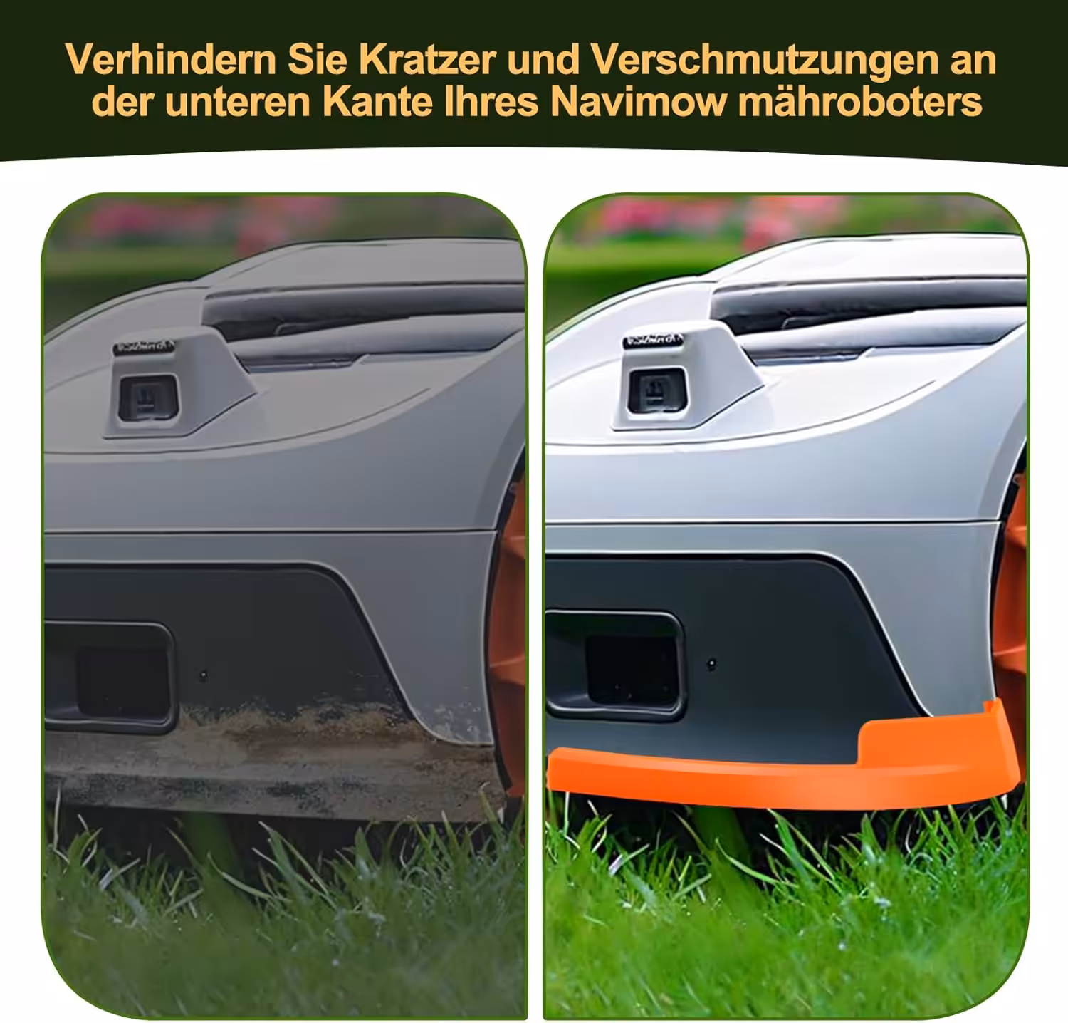 Edge protection for Segway Navimow robotic lawnmowers i105e & i108e