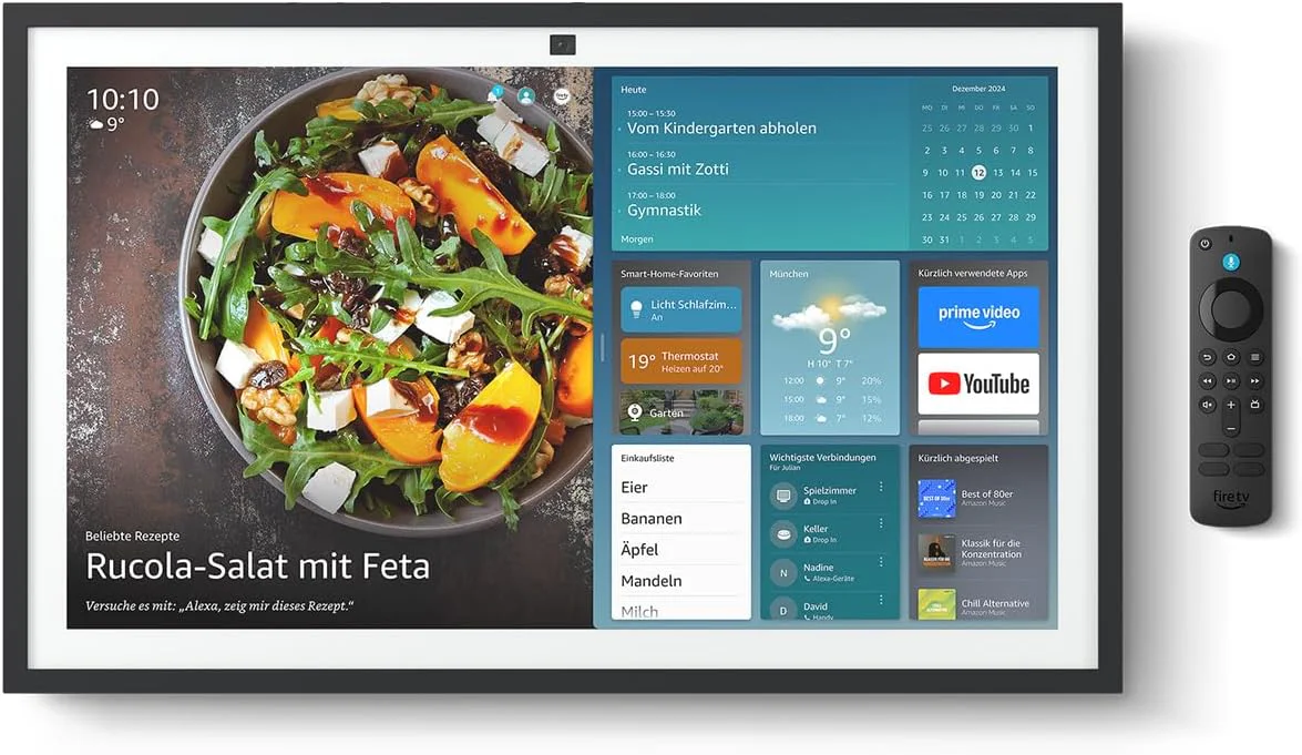 Amazon Echo Show 21, una gran pantalla inteligente para controlar tu hogar inteligente.