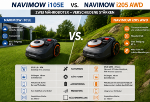 Navimow i105E vs. i205 AWD Die wichtigsten Unterschiede im Vergleich