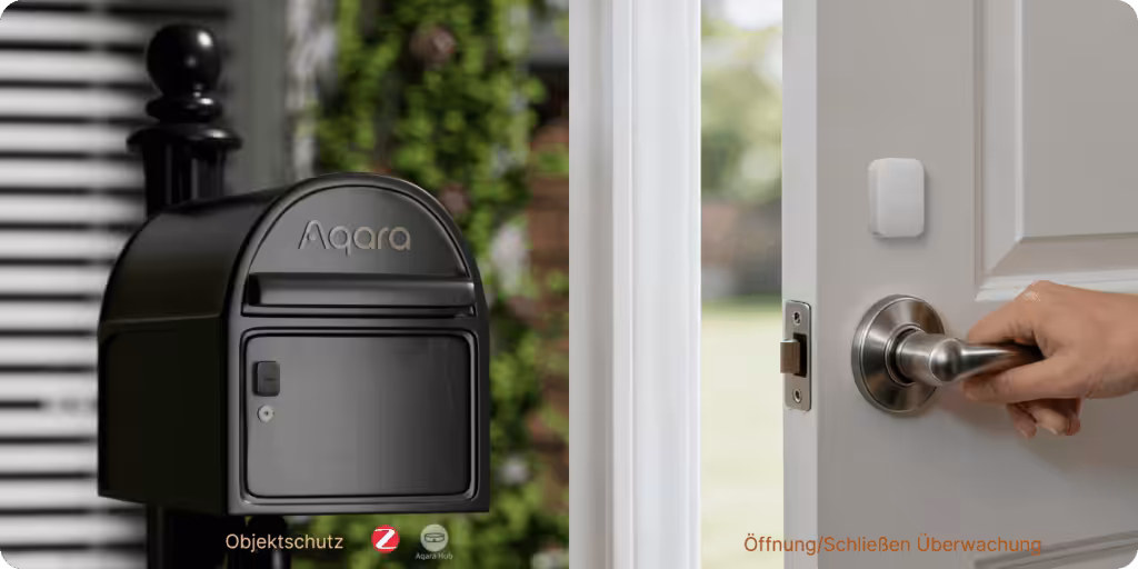 Modos de funcionamiento del Aqara P100: Monitorización de apertura/cierre y protección de objetos.