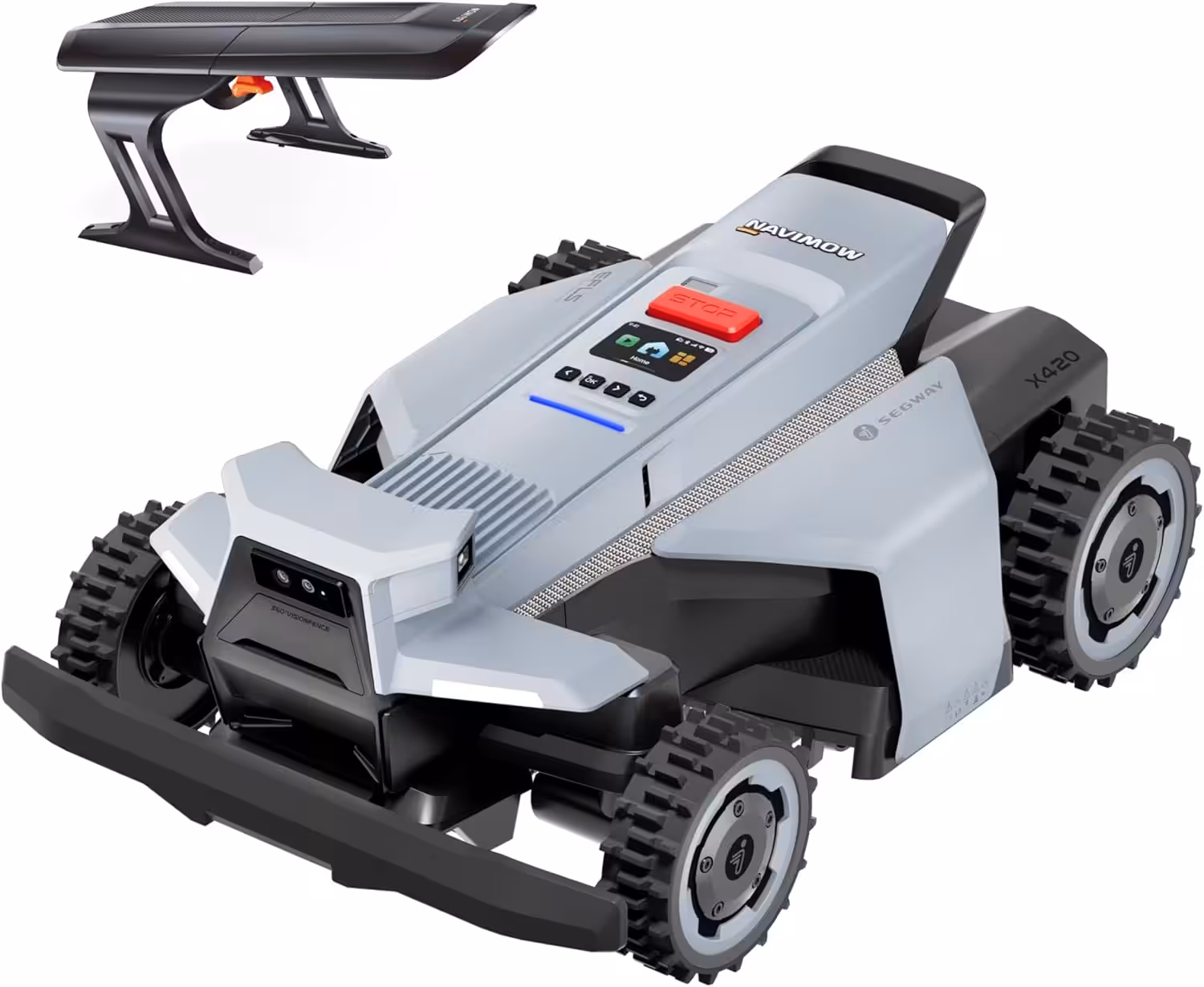 Segway Navimow X420 + Garage X (separater Versand), Mähroboter ohne Begrenzungskabel