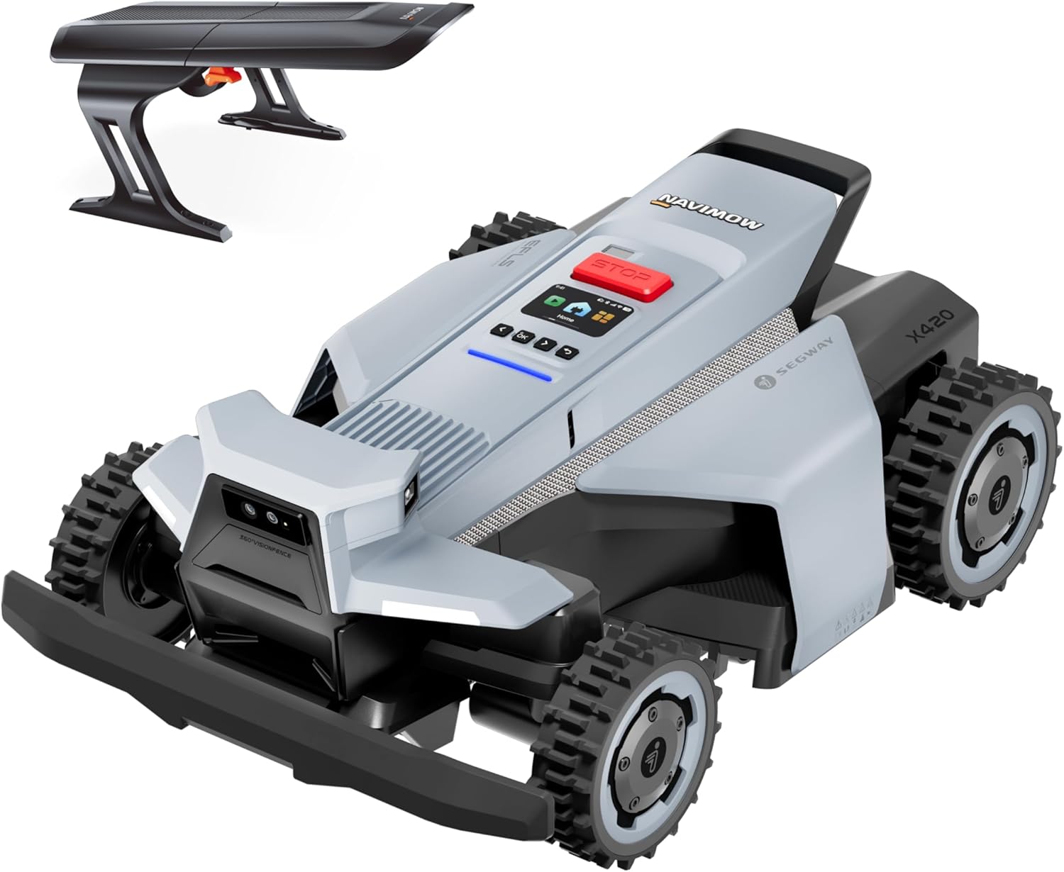 Segway Navimow X420 + Garage X (separater Versand), Mähroboter ohne Begrenzungskabel