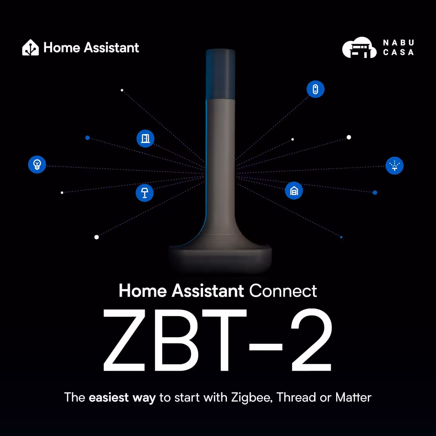 Home Assistant Connect ZBT-2 Zigbee and Thread adapter