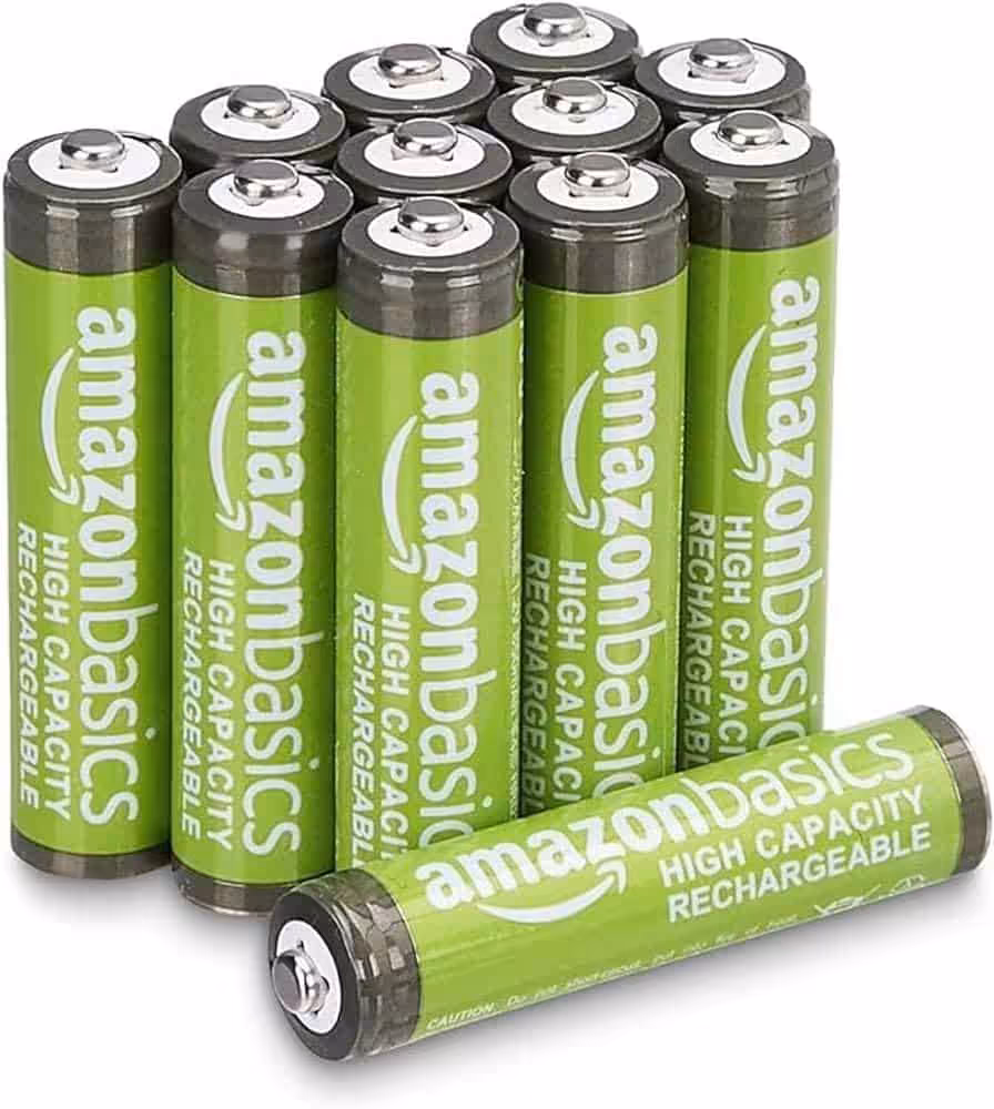 Confezione da 12 batterie AAA NiMH ricaricabili Amazon Basics ad alta capacità, 850 mAh