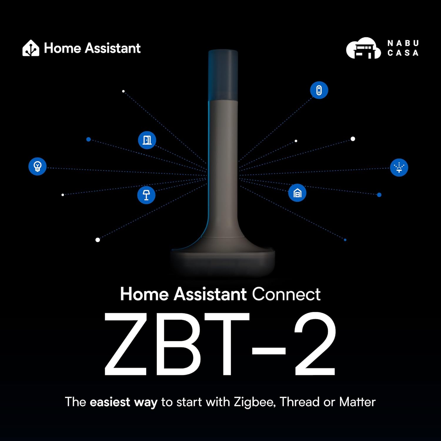 Adattatore Home Assistant Connect ZBT-2 per Zigbee e Thread
