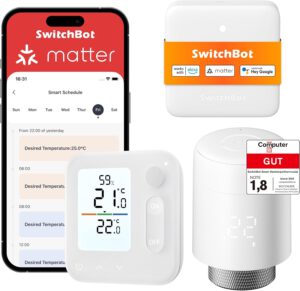 SwitchBot Smartes Heizkörperthermostat-Set